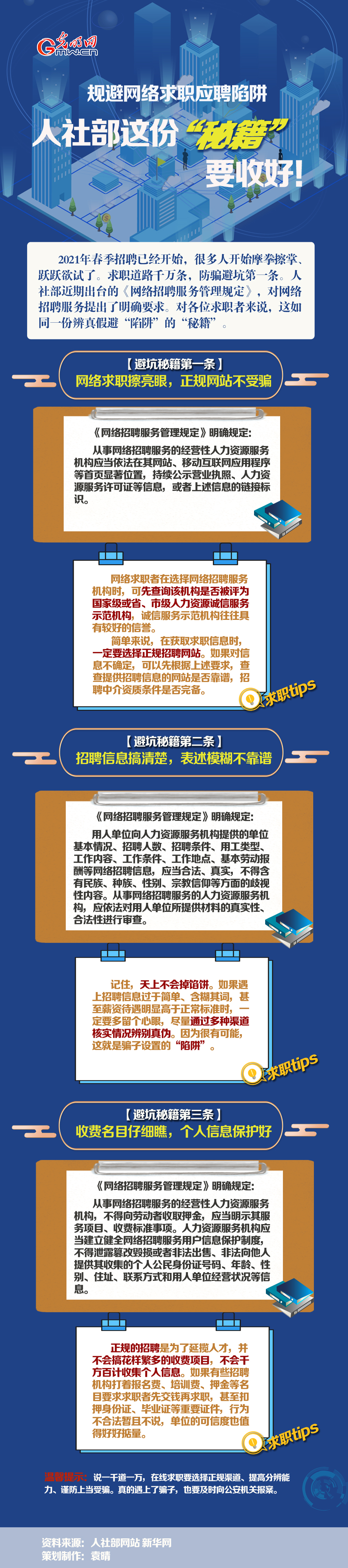 规避网络求职应聘陷阱 人社部这份“秘籍”要收好！