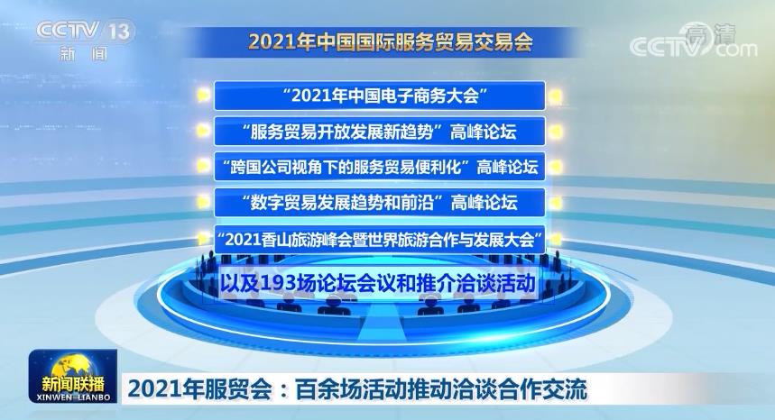 2021年服贸会：百余场活动推动洽谈合作交流