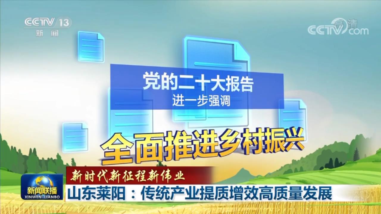 【新时代新征程新伟业】山东莱阳：传统产业提质增效高质量发展