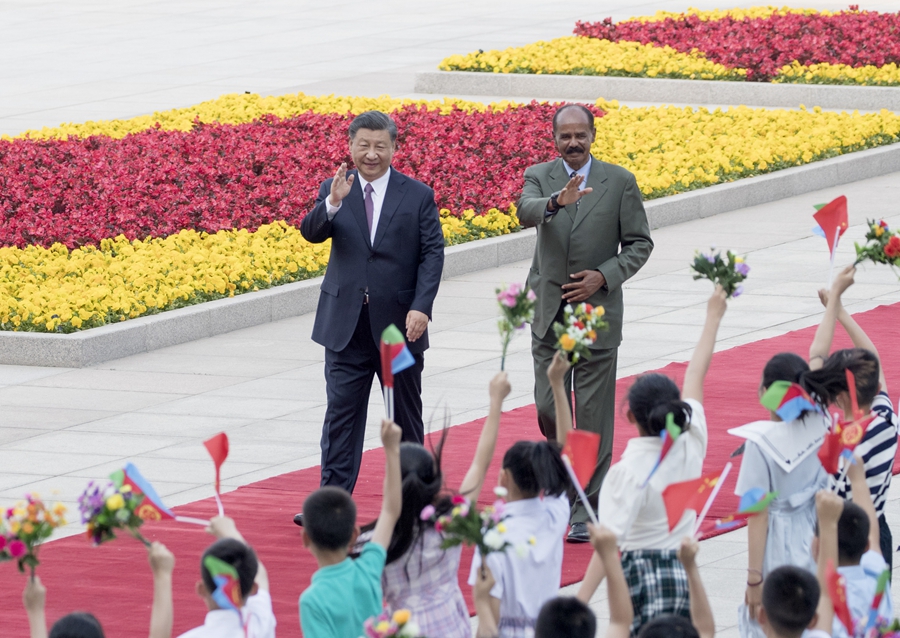 习近平同厄立特里亚总统伊萨亚斯举行会谈