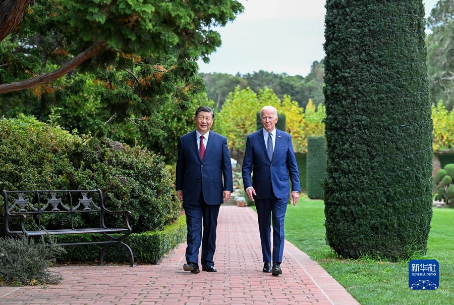 习近平同美国总统拜登举行中美元首会晤