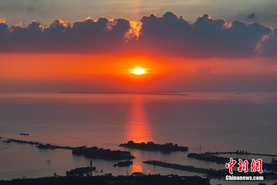 洪泽湖夕阳美