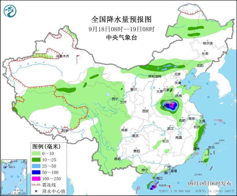 三“台”共舞北、东、南 塞北阴雨连三日