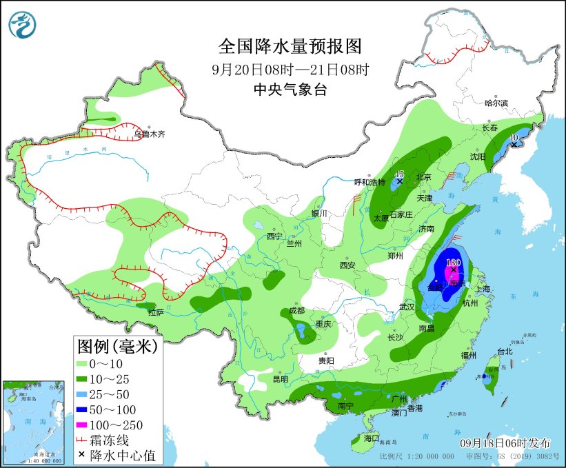 三“台”共舞北、东、南 塞北阴雨连三日