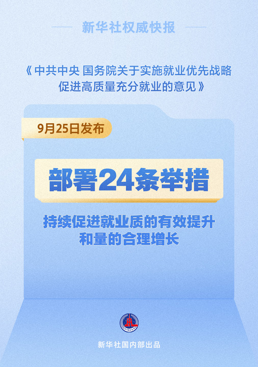 就业重磅文件！中央层面首次出台“二十四条”