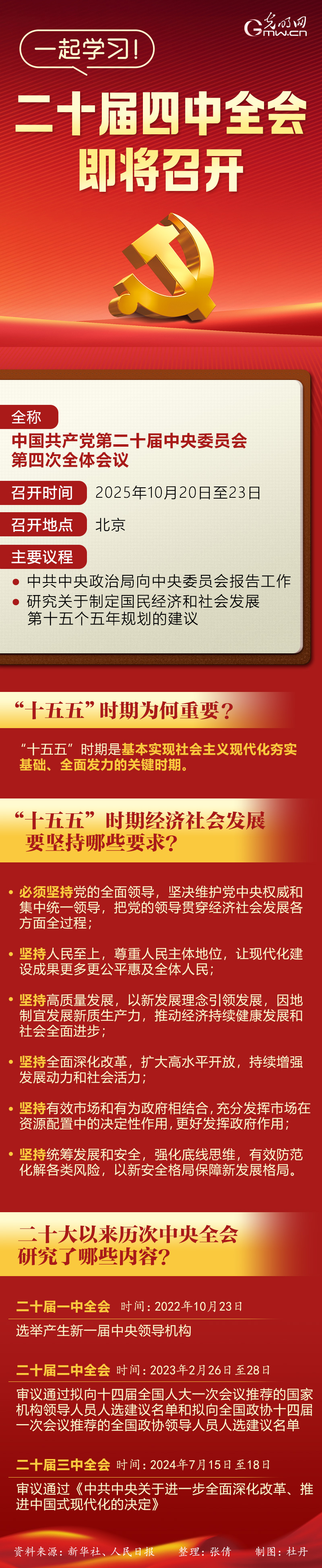 一起学习！二十届四中全会即将召开