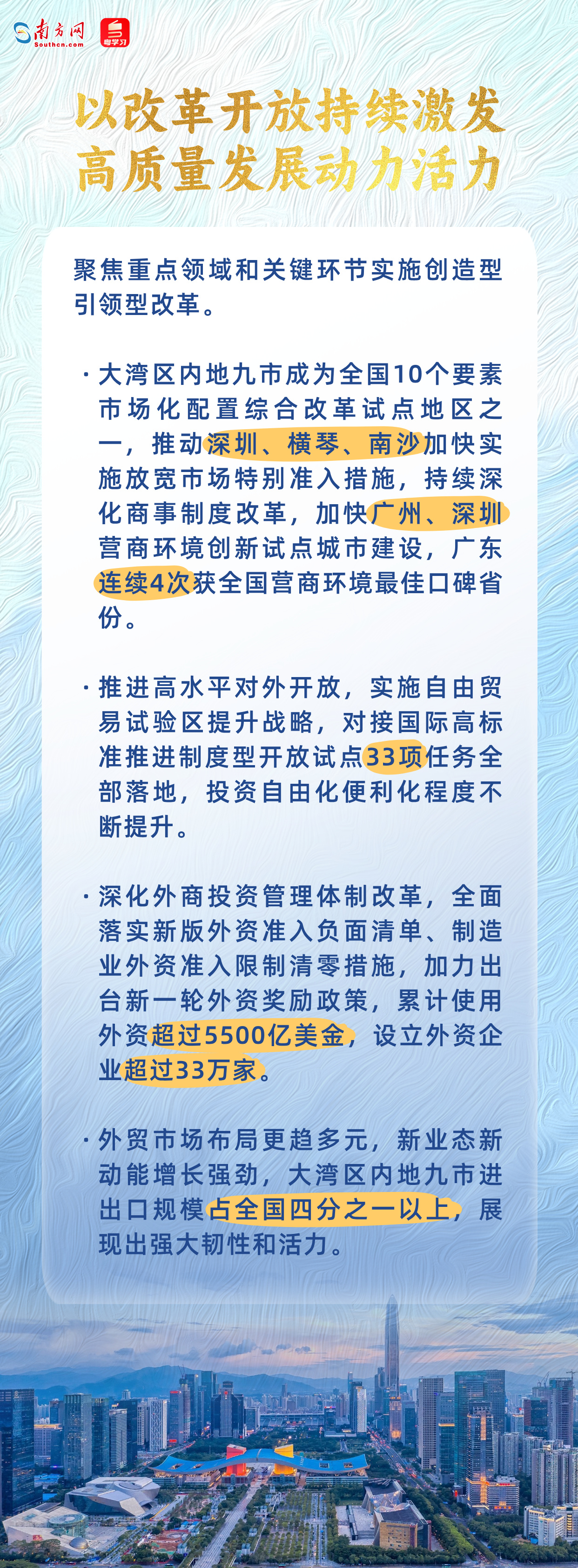 经济大省挑大梁｜创新活力不断迸发！一组数据看大湾区内地九市协同发展新成效