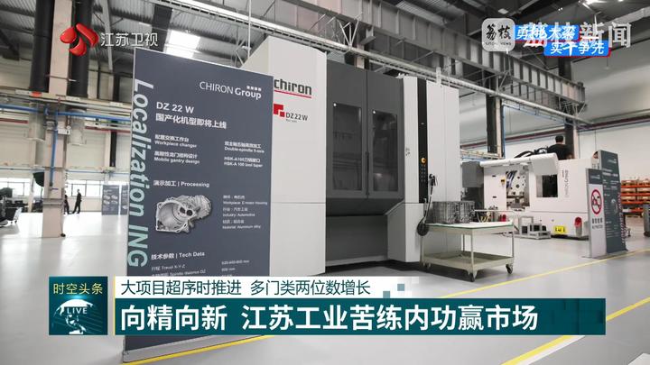 【经济大省挑大梁】大项目超序时推进 多门类两位数增长 向精向新 江苏工业苦练内功赢市场