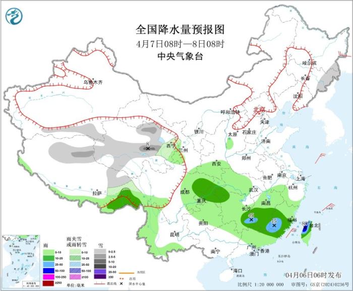 江南江淮等地将有较强降水 北方地区有大风和雨雪天气