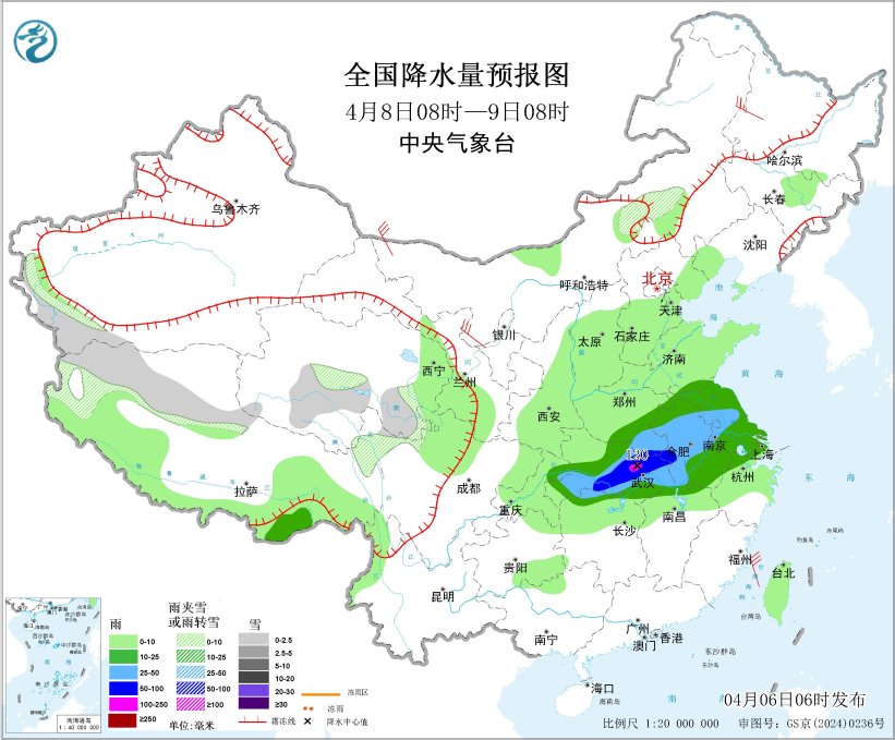 江南江淮等地将有较强降水 北方地区有大风和雨雪天气