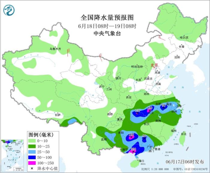 广东广西重庆等地有强降雨 东北华北等地多雷阵雨