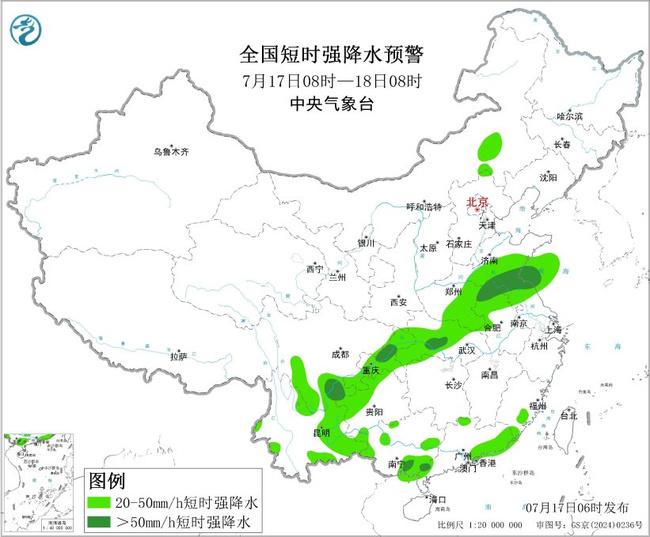 强对流预警:内蒙古江苏部分地区将有10级以上雷暴大风