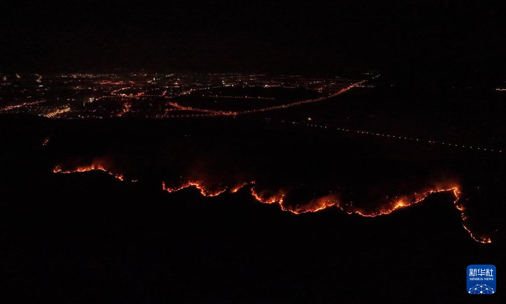 安徽庐江县一林场发生山火 超700人现场救援