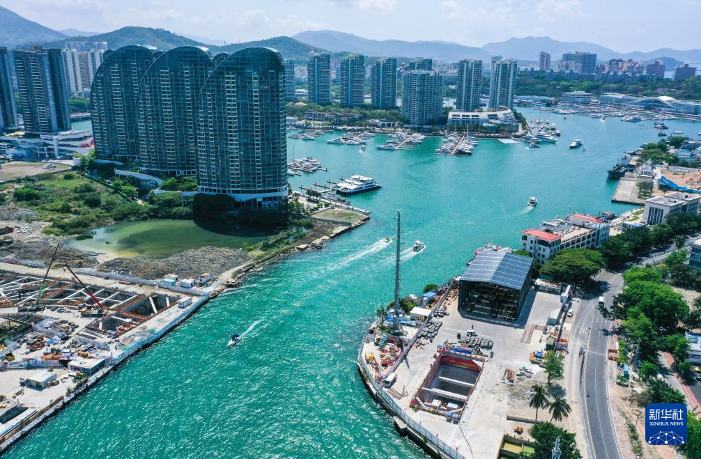海南三亚首条水下隧道工程提速推进