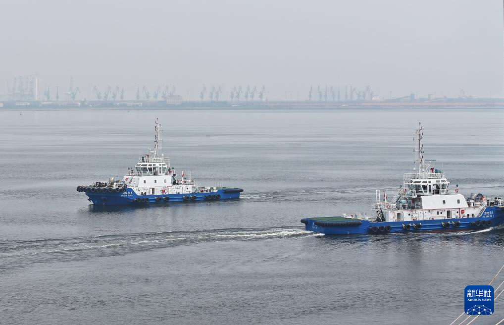 中国北方规模最大纯电动拖轮船队在天津投用