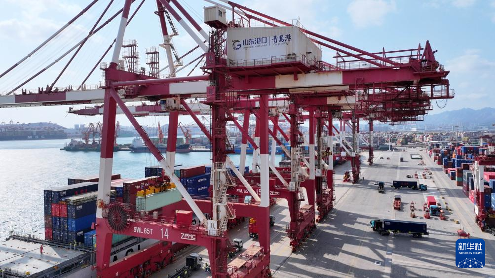 山东港口青岛港:搭建中日韩海上物流大通道