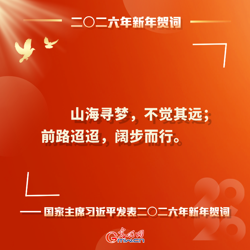 岁序更替 华章日新 习近平二〇二六年新年贺词鼓舞人心
