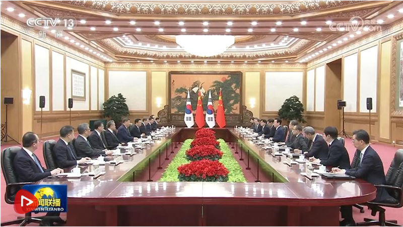 习近平同韩国总统李在明举行会谈