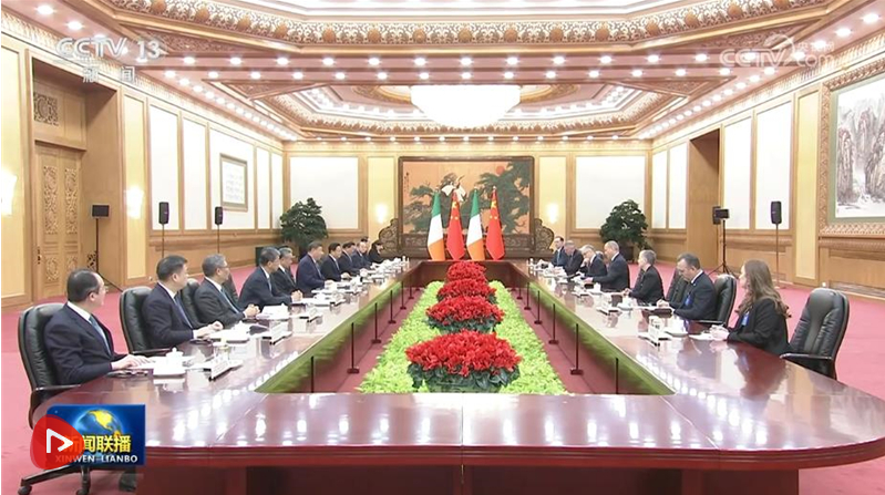 习近平会见爱尔兰总理马丁