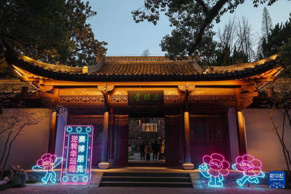 杭州赏梅胜地开启特色夜游赏梅活动