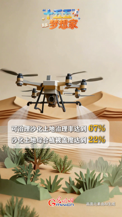 AI绘蓝图·“十五五”梦想家丨追着沙尘跑的人：在风起之处，建一座“数字绿洲”