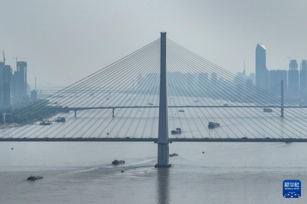 荆楚江天阔 长虹入画来